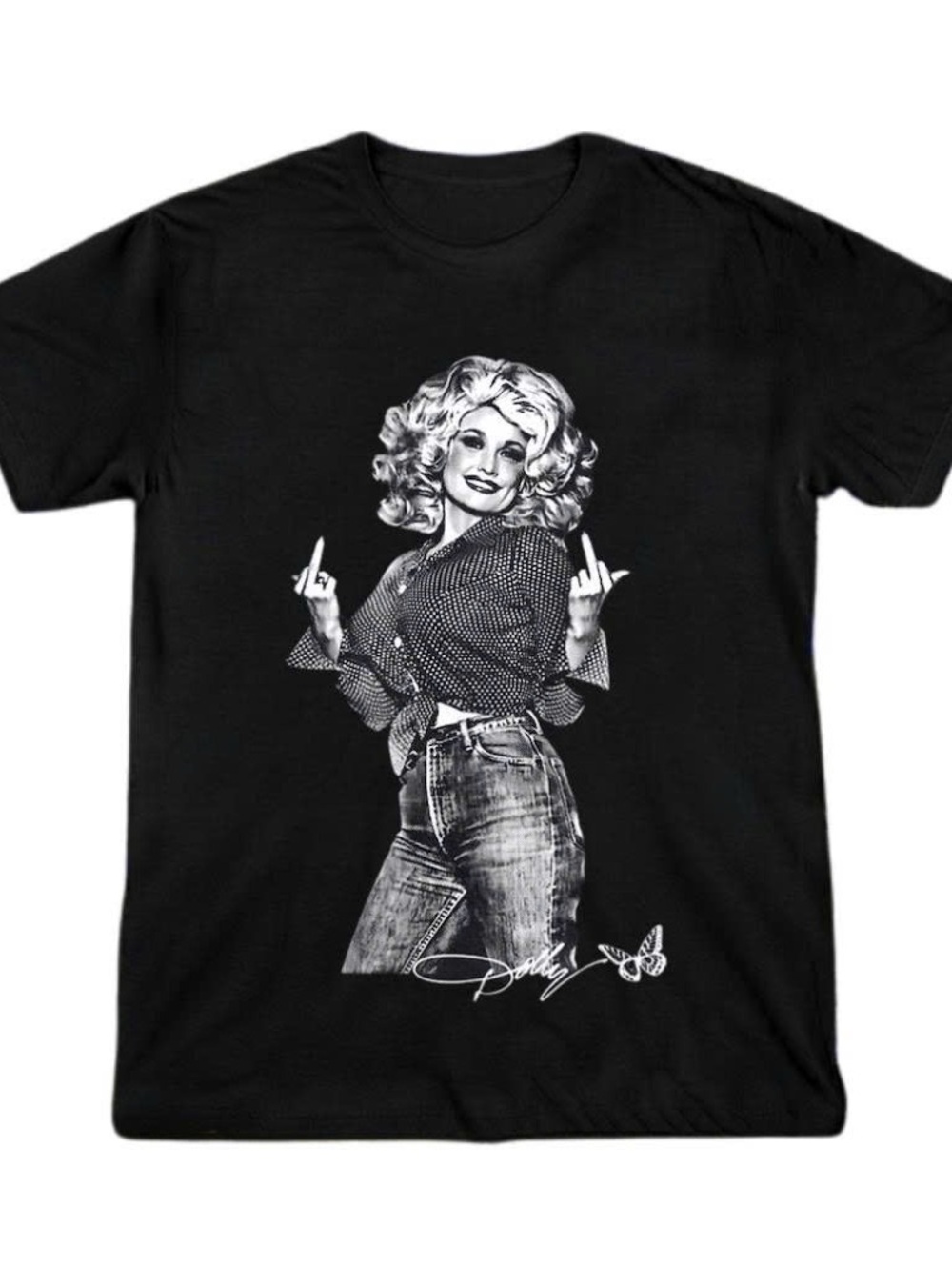 Dolly Parton Gildan Black Shirt Graphic Tee